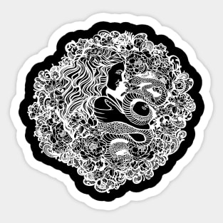 Avenging Eve (white) Sticker